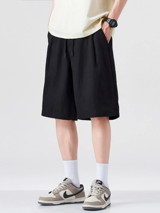 Men's Loose Fit Shorts Black Easy Apparels