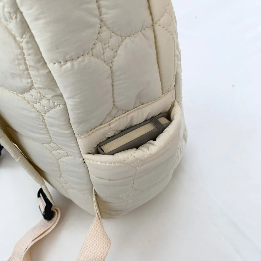 Quilted Polyester Backpack Bag Easy Apparels