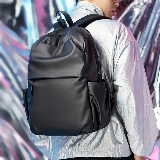 Oxford Cloth Waterproof Backpack Bag Black One Size Easy Apparels