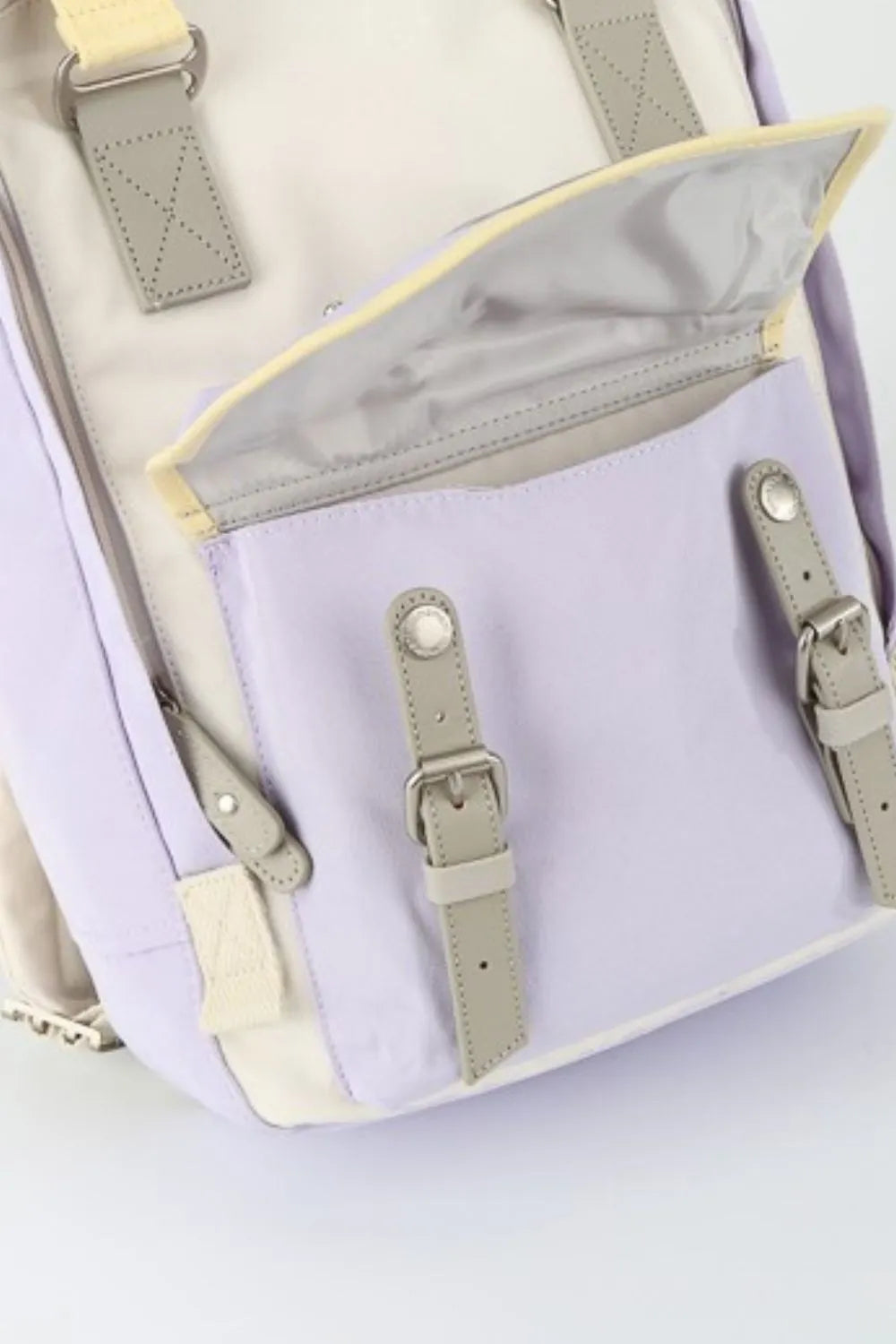 Himawari Contrast Water and Scratch-Resistant Nylon Backpack Bag Easy Apparels