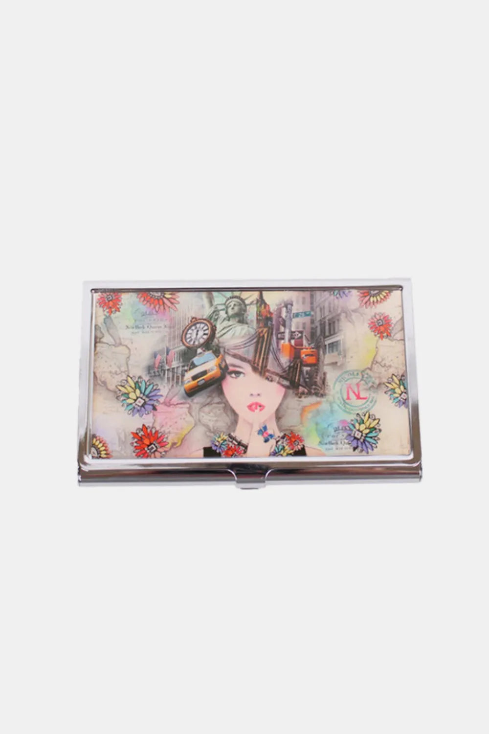 Nicole Lee USA Printed Business Card Case New York One Size Easy Apparels