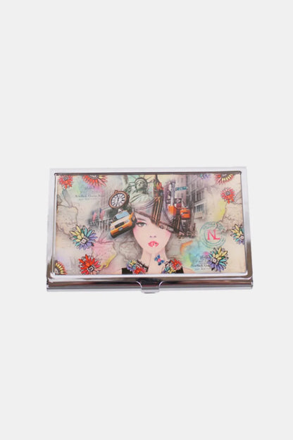 Nicole Lee USA Printed Business Card Case New York One Size Easy Apparels