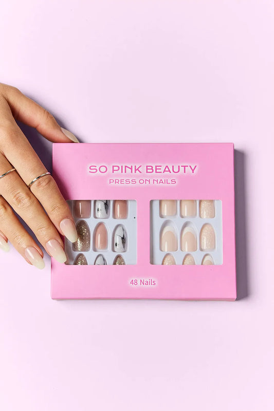 SO PINK BEAUTY Press On Nails 2 Packs Maven One Size Easy Apparels