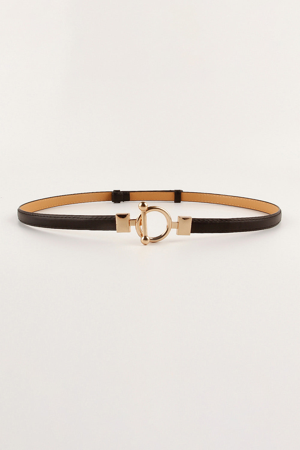 Toggle Buckle Skinny PU Belt Easy Apparels