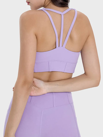 Millennia Square Neck Wide Strap Active Tank Easy Apparels
