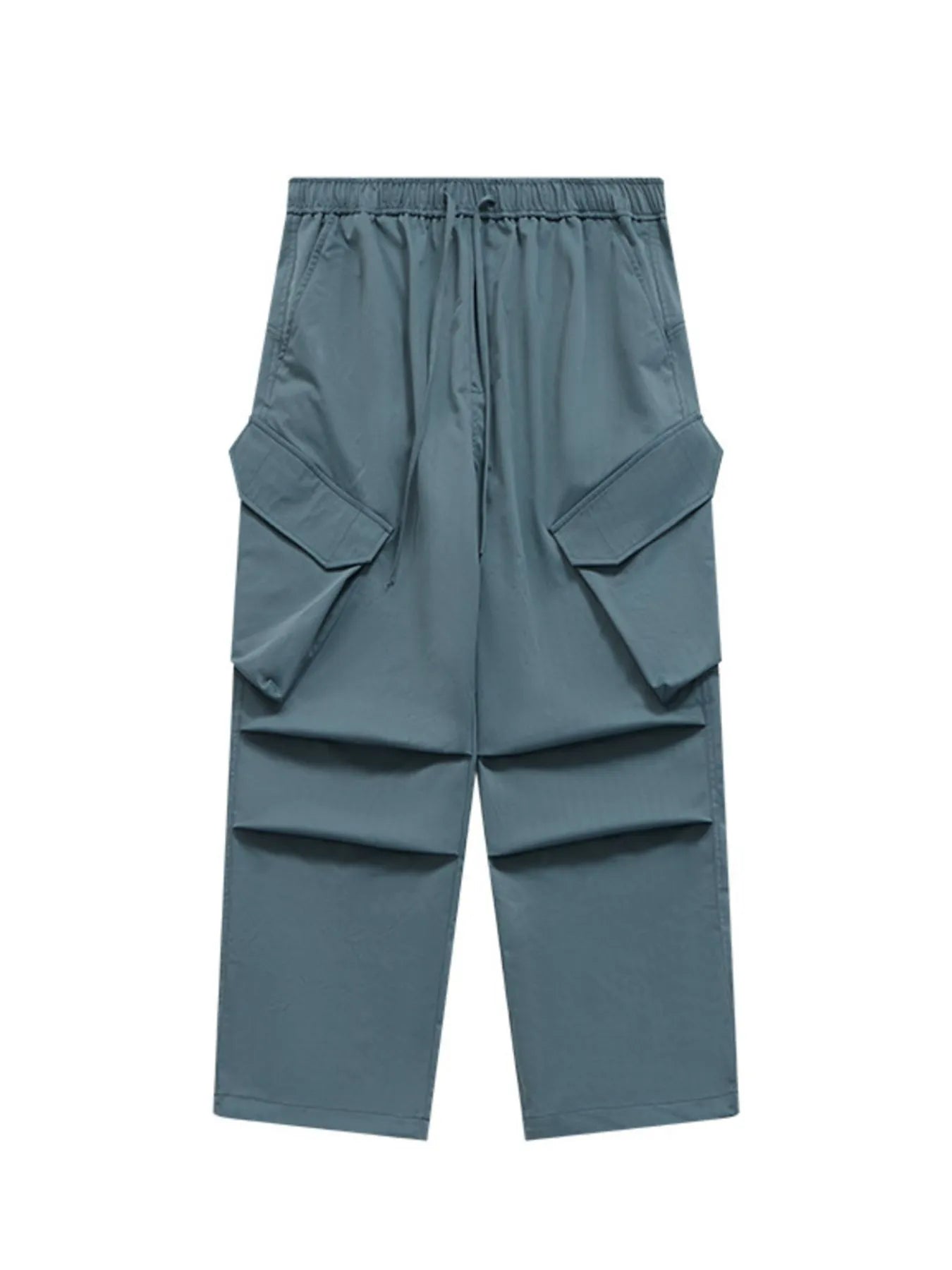 Men's Wide Leg Cargo Pants Gray And Blue Easy Apparels