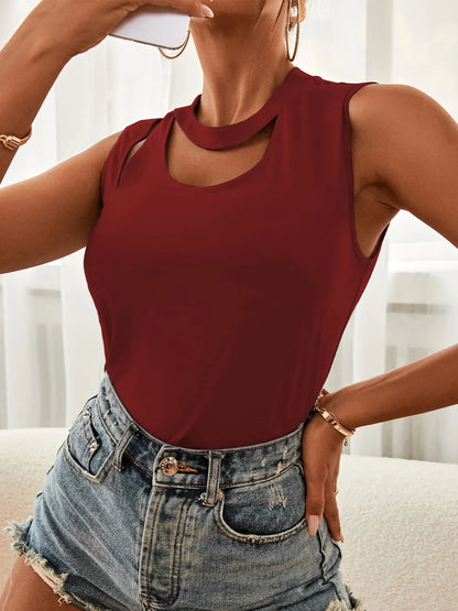 Trendsi Cutout Sleeveless Tank Top
