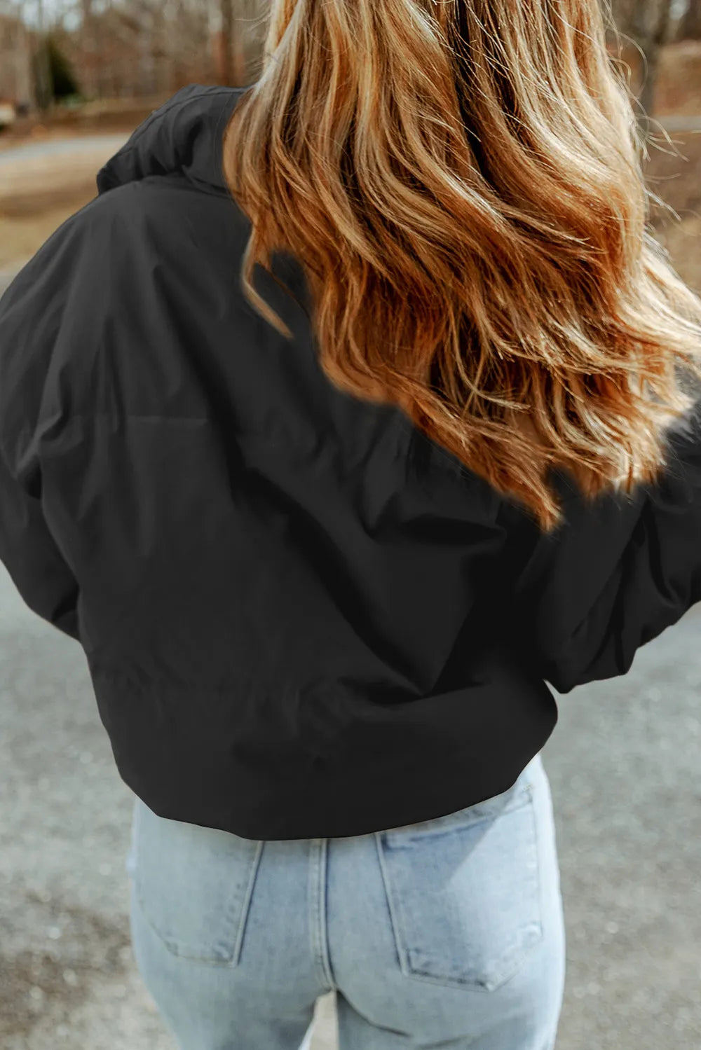 Zip Up Collared Neck Coat with Pockets Easy Apparels